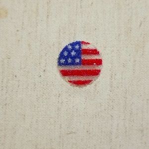 Large Mesh USA flag plate (for a Locket)